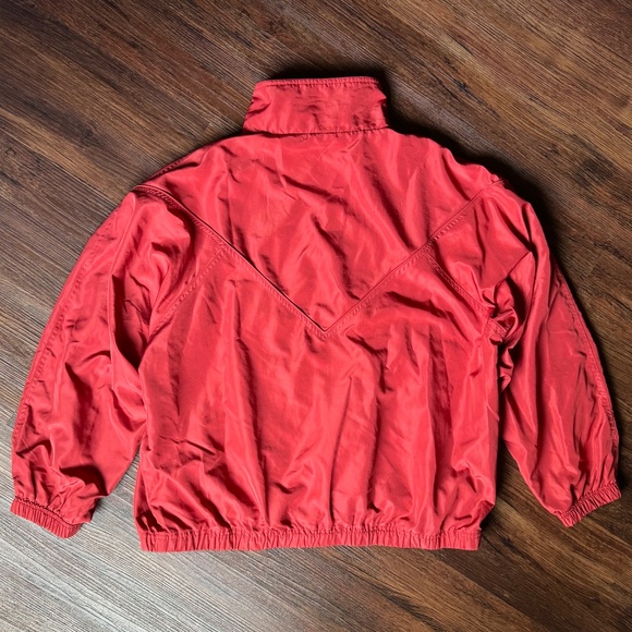 Vintage 90s L Red Cabin Creek Jacket w/ Rhinestones Soft Shell Windbreaker - Picture 12 of 13